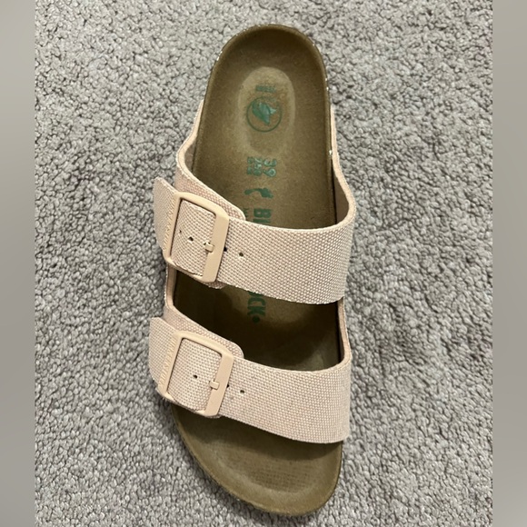 Birkenstock Boston Vegan Light Pink Soft Bed Size 39/8-8.5 Never Worn - Picture 3 of 8